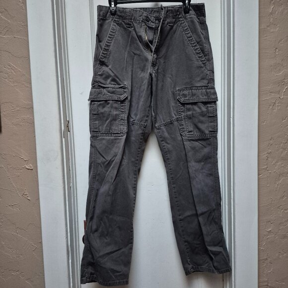Wrangler Relaxed Fit Grey Cargo Pants - 100% cotton - 30 X 32 - Picture 1 of 6